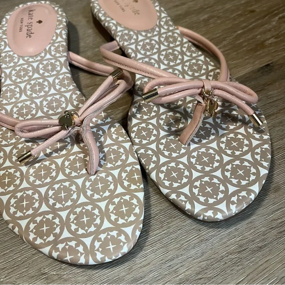 Kate Spade Pink Bow Sandals